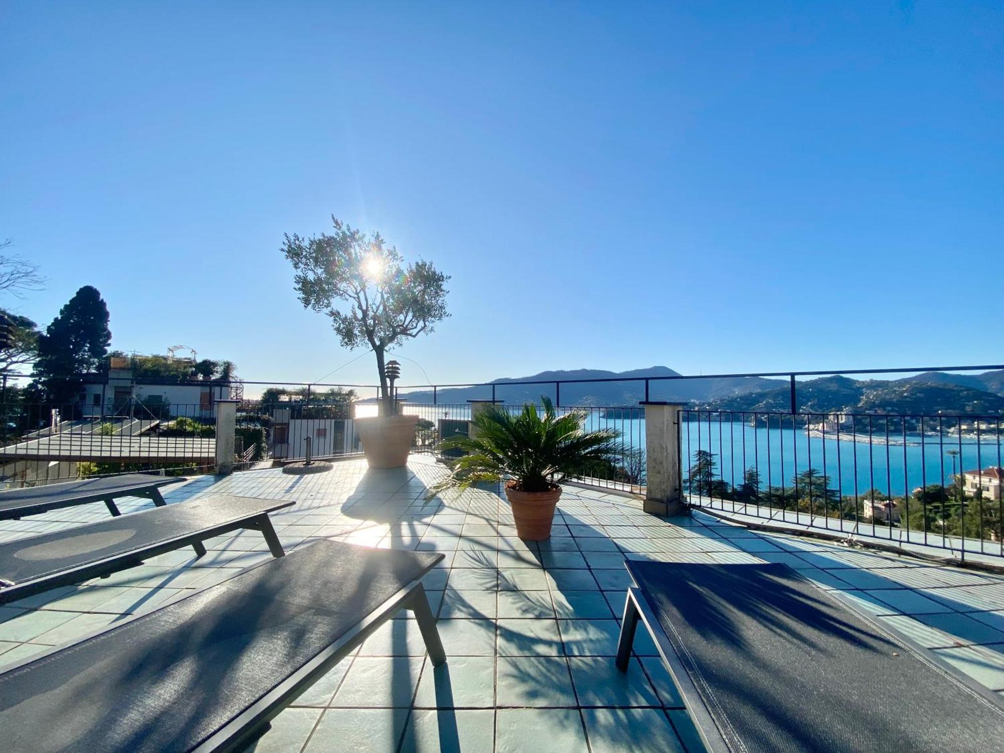 Welcome Riviera - Paradiso 12-Ultimo Restauro Nel 2025-Vista Mare Stupenda-Balcone Con Vista Meravigliosa Piu' Terrazza Solarium Sovrastante Di 70 Mq Esterna Rapallo Exteriér fotografie