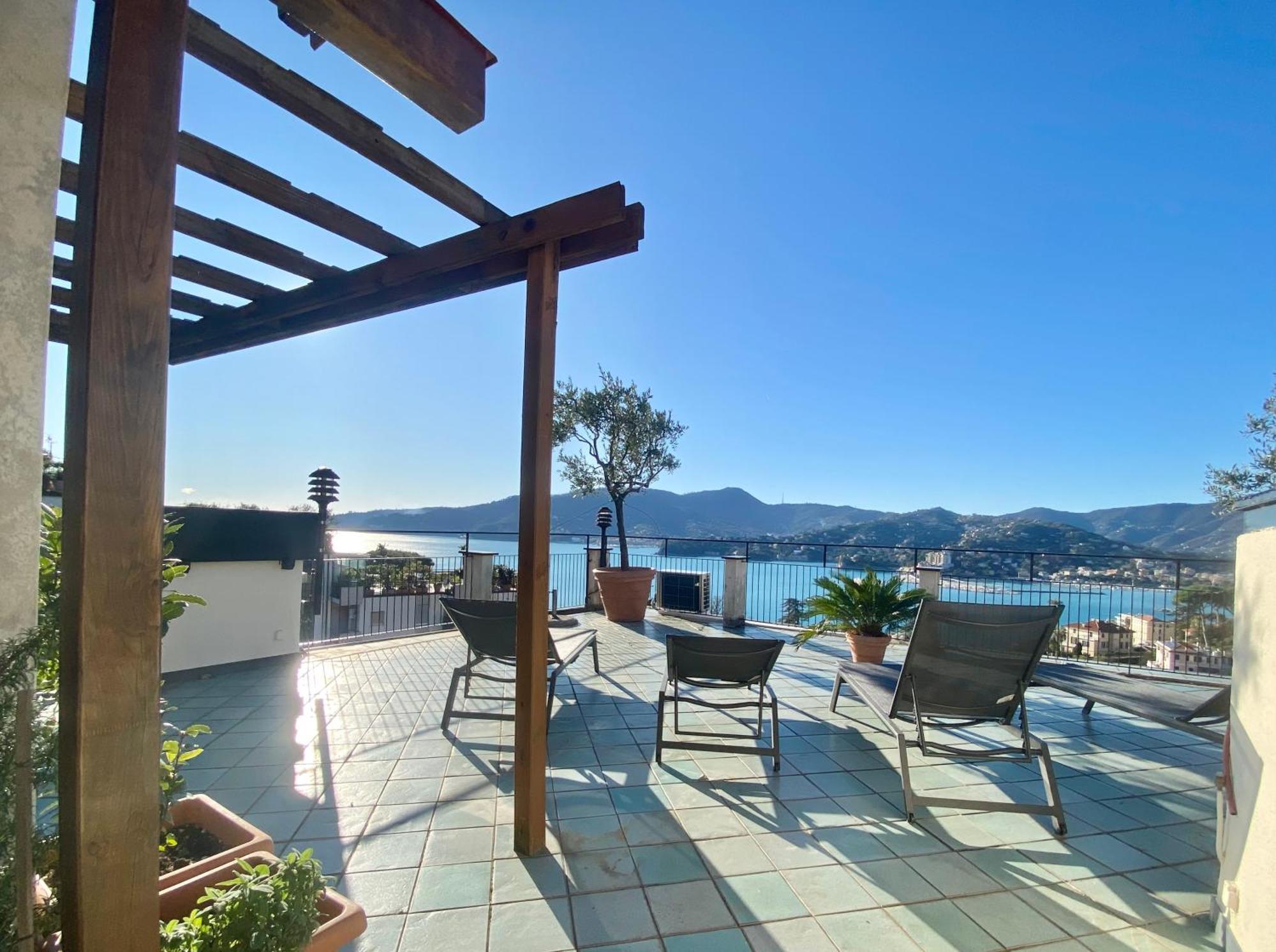 Welcome Riviera - Paradiso 12-Ultimo Restauro Nel 2025-Vista Mare Stupenda-Balcone Con Vista Meravigliosa Piu' Terrazza Solarium Sovrastante Di 70 Mq Esterna Rapallo Exteriér fotografie